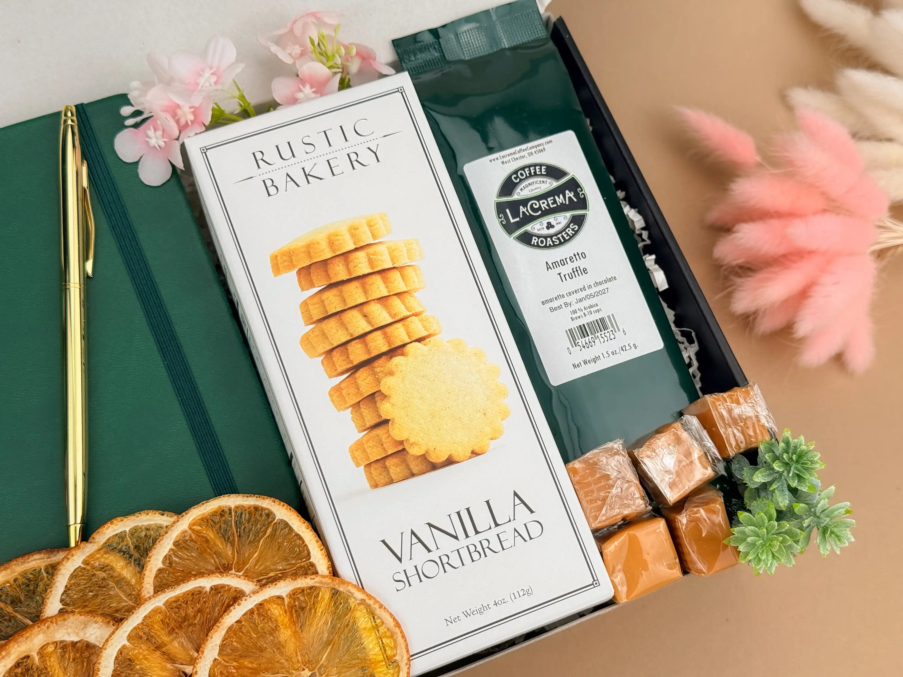 Birthday Gift Baskets – Coffee, Chocolate & Spa Set for Her